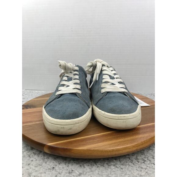 Frye Kerry Blue Suede Low Top Casual Lifestyle Lace Up Daily Sneakers Mens 10 M - Picture 4 of 12